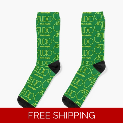 Le Studio Socks Irish Green Yellow Logo MH